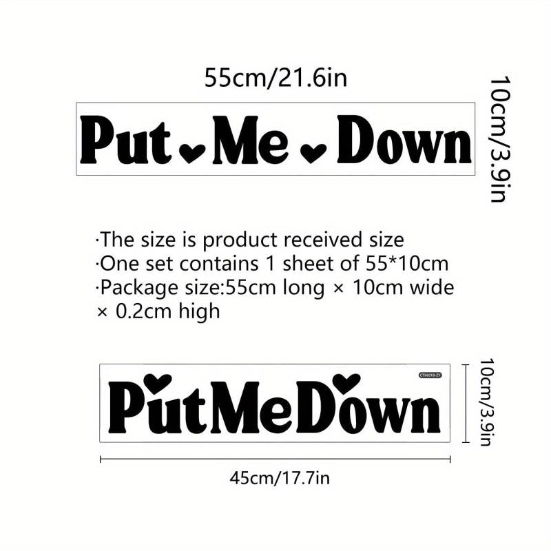 Slogan Pattern Toilet Lid Decal Self Adhesive Wall Sticker Bathroom Decor