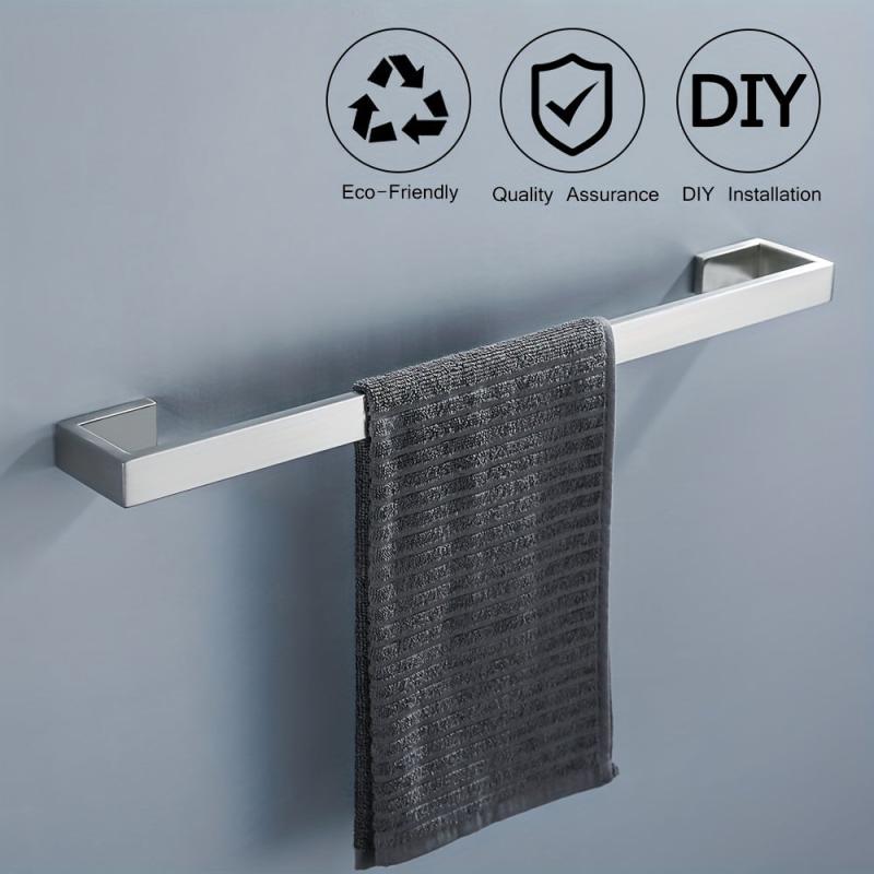 Stylish Stainless Steel Towel Rack with Hanging Hooks