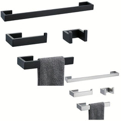 Stylish Stainless Steel Towel Rack with Hanging Hooks