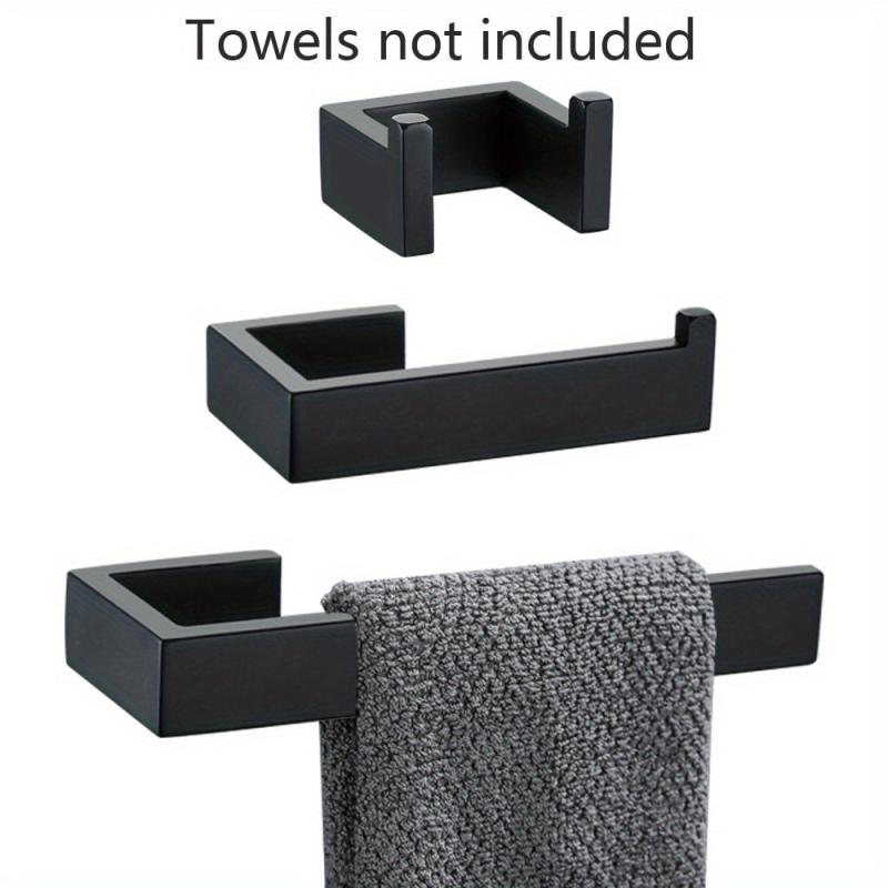 Stylish Stainless Steel Towel Rack with Hanging Hooks
