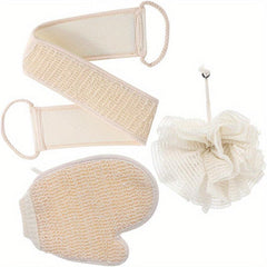 Exfoliating Shower Set Gloves Pad Loofah Sponge Dead Skin Remover