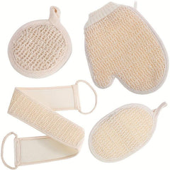 Exfoliating Shower Set Gloves Pad Loofah Sponge Dead Skin Remover
