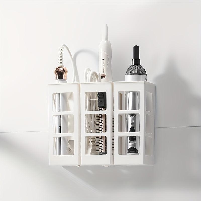 Hair Straightener Storage Rack Wall Mounted Holder