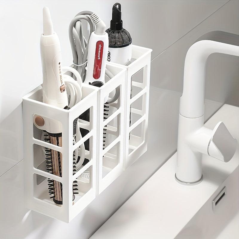 Hair Straightener Storage Rack Wall Mounted Holder