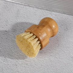 Wooden Dish Brush Kitchen Cleaning Pot Brush Short Handle Sisal Pot Brush