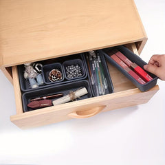 8pcs Plastic Storage Boxes Without Lids Drawer Organizer Office Bathroom Storage