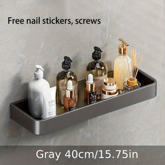 Wall Mounted Bathroom Storage Rack with Towel Bar