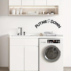 Toilet Seat Sticker Self-adhesive Creative Tips Room Decor