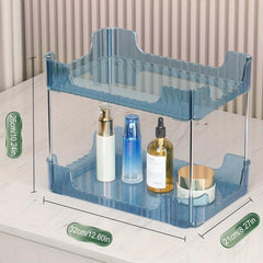 2 Tiers Multifunctional Storage Rack Bathroom Makeup Organizer