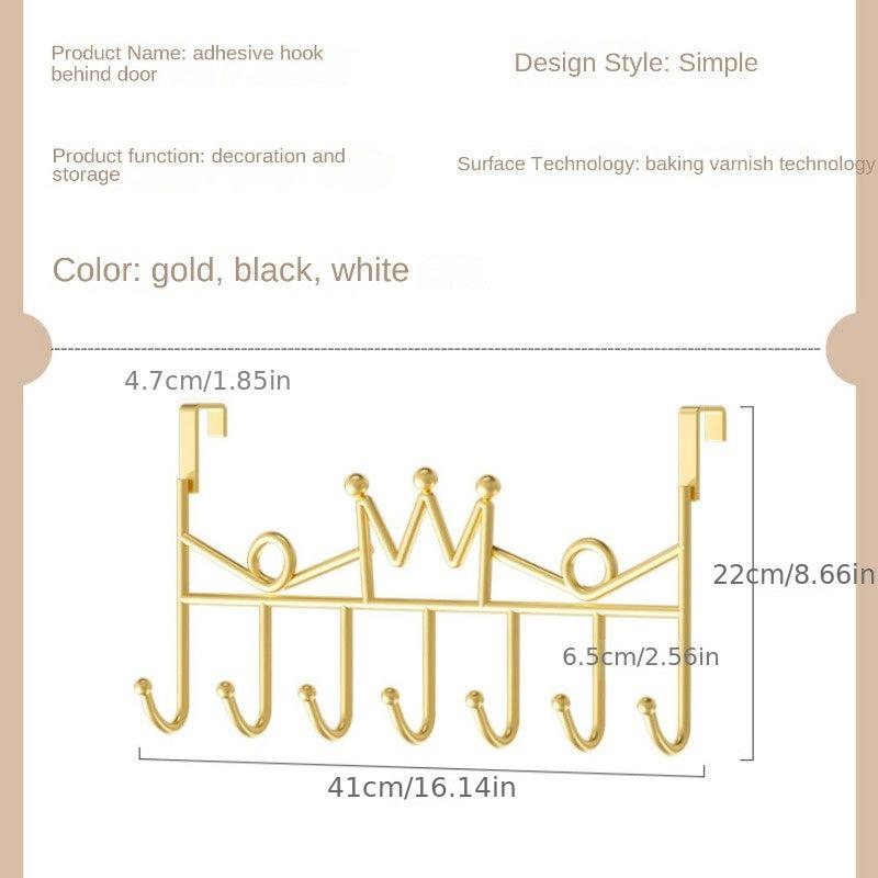 Crown Over Door Hook 7 Hook Over Door Hanger Bathroom Accessories