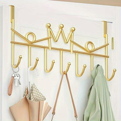 Crown Over Door Hook 7 Hook Over Door Hanger Bathroom Accessories