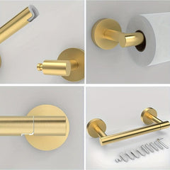 Stainless Steel Toilet Paper Holder Wall Mounted Bathroom Roll Holder
