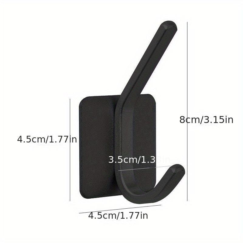 1pc Stainless Steel Wall Hook Adhesive No Punching Metal Coat Hanger