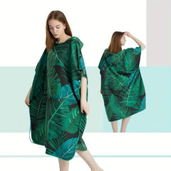 Hooded Surf Poncho Towel for Fast Drying