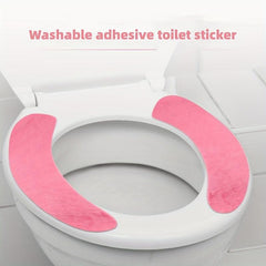 5pcs Toilet Seat Covers Mat Self Adhesive Non Slip Soft Toilet Cover