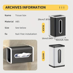 Wall Mounted Tissue Box Holder Waterproof Tissue Storage Box
