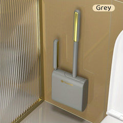 Silicone Wall Mounted Toilet Brush And Holder Set No Dead Corner Cleaning Brush