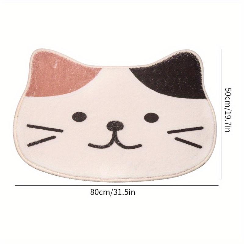 Soft Cat Floor Mat Absorbent Non Slip Bath Rug Home Bathroom Decor