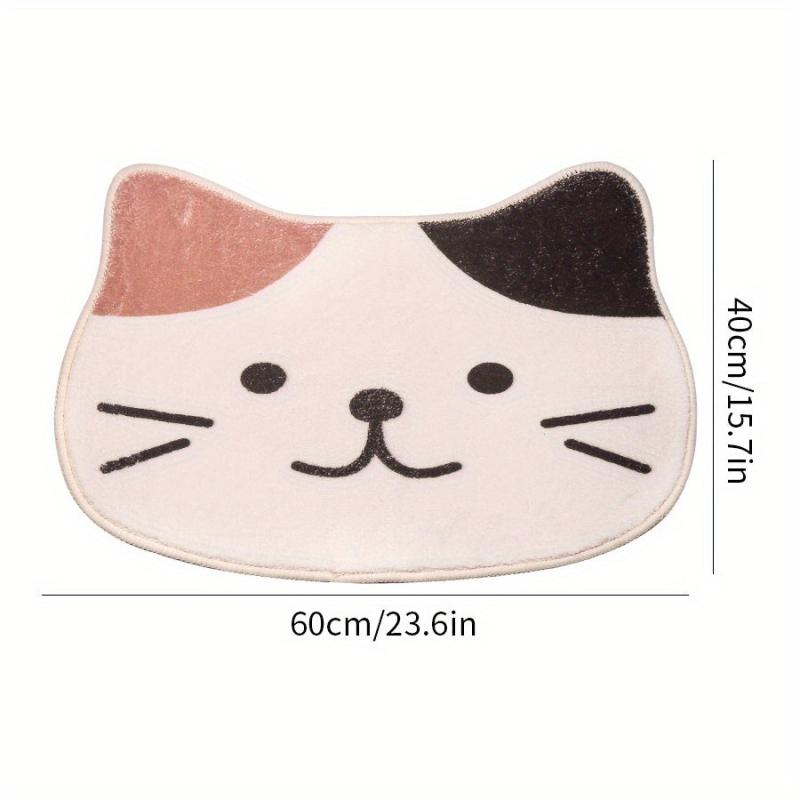Soft Cat Floor Mat Absorbent Non Slip Bath Rug Home Bathroom Decor
