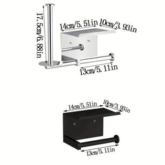 Toilet Roll Holder Shelf Bathroom Tissue Storage Rack