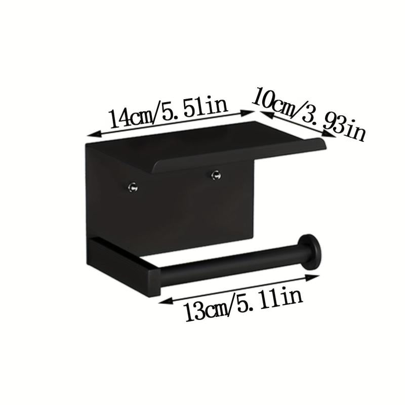 Toilet Roll Holder Shelf Bathroom Tissue Storage Rack