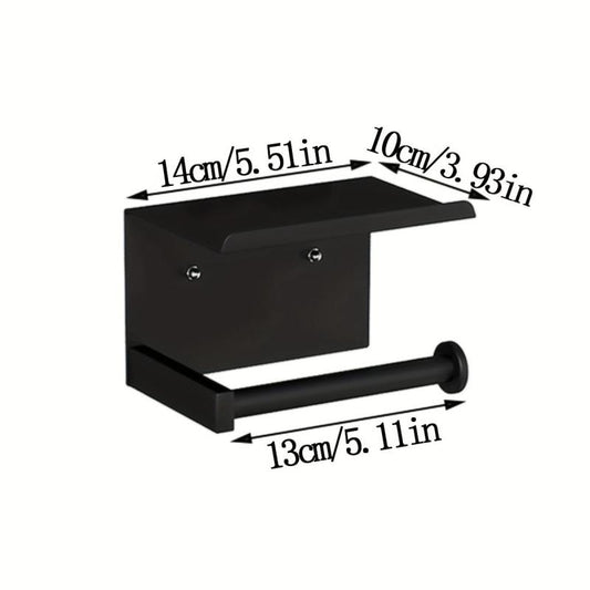 Toilet Roll Holder Shelf Bathroom Tissue Storage Rack