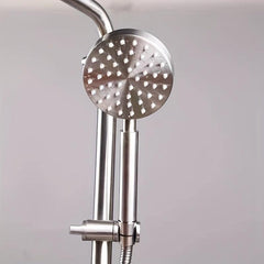 Stainless Steel Handheld Shower Head Round Bathroom Accessories