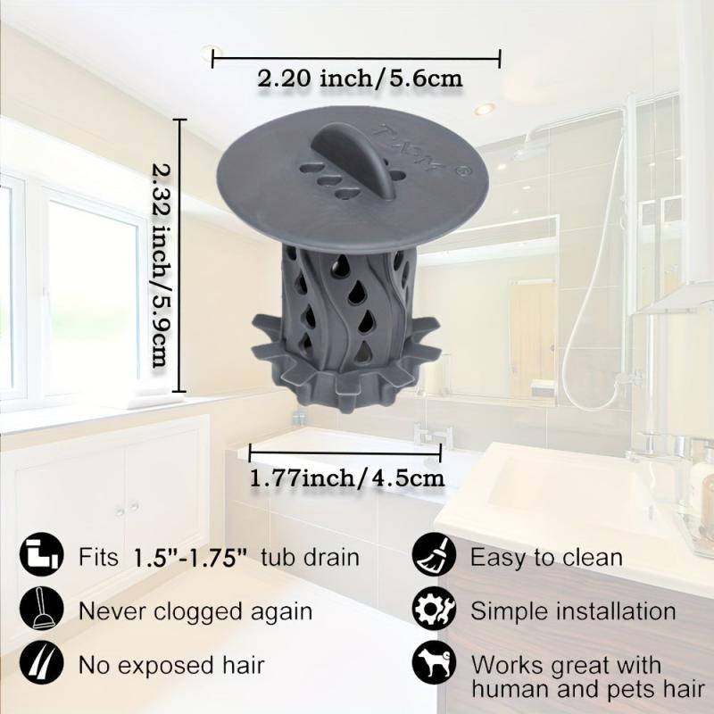 Bathroom Drain Hair Catcher Sink Strainer Filter Tub Shower Drain Protector