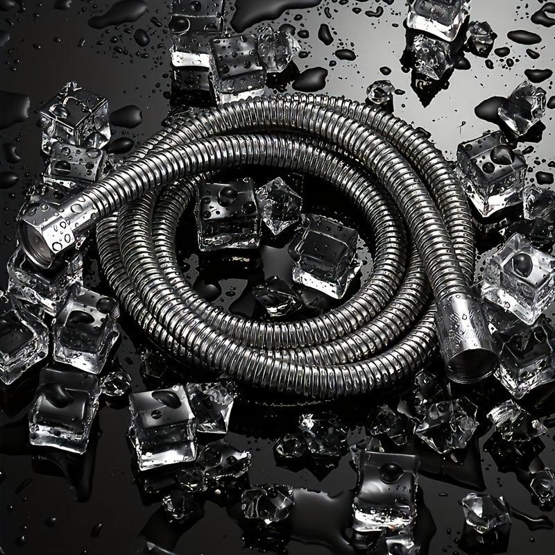Stainless Steel Shower Head Hose 56-69in Extra Long Replacement Bathroom Tube