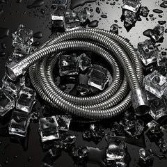 Stainless Steel Shower Head Hose 56-69in Extra Long Replacement Bathroom Tube