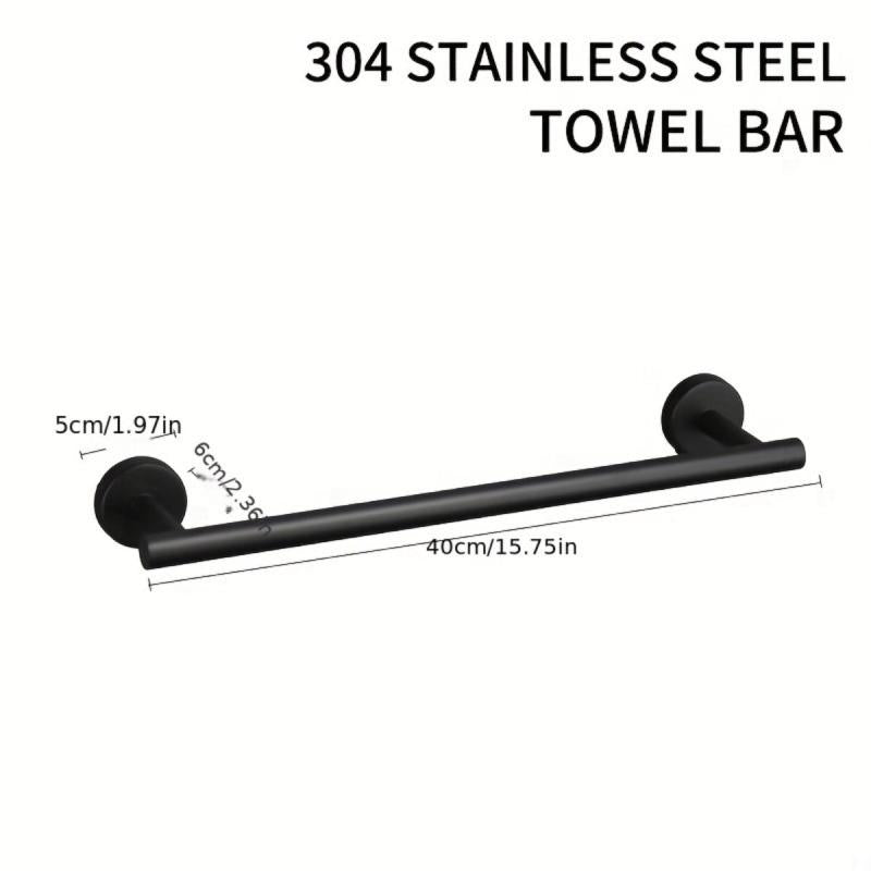 Stainless Steel Towel Bar Shower Towel Rack Bathroom Wall Mounted Towel Holder