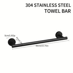 Stainless Steel Towel Bar Shower Towel Rack Bathroom Wall Mounted Towel Holder