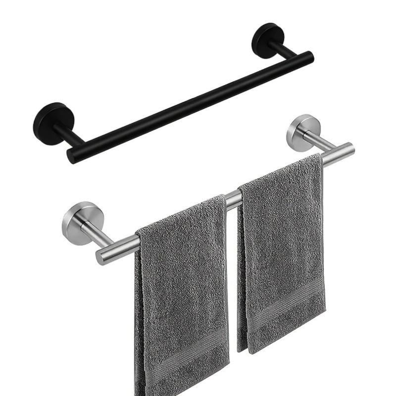 Stainless Steel Towel Bar Shower Towel Rack Bathroom Wall Mounted Towel Holder