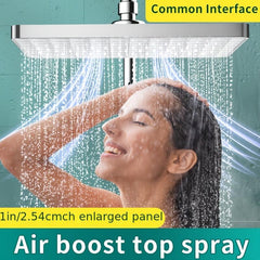 Top Spray Shower Head Fixed Square Rainfall Bathroom Accessories