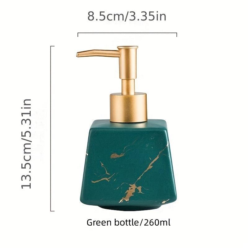 Marble Ceramic Soap Dispenser Countertop Lotion Bottle Pump Bathroom