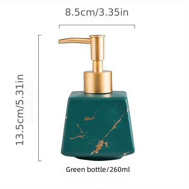 Marble Ceramic Soap Dispenser Countertop Lotion Bottle Pump Bathroom