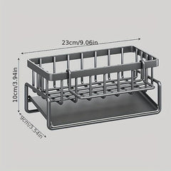 Sink Caddy Organizer Stainless Steel Soap Sponge Holder Sink Storage Rack