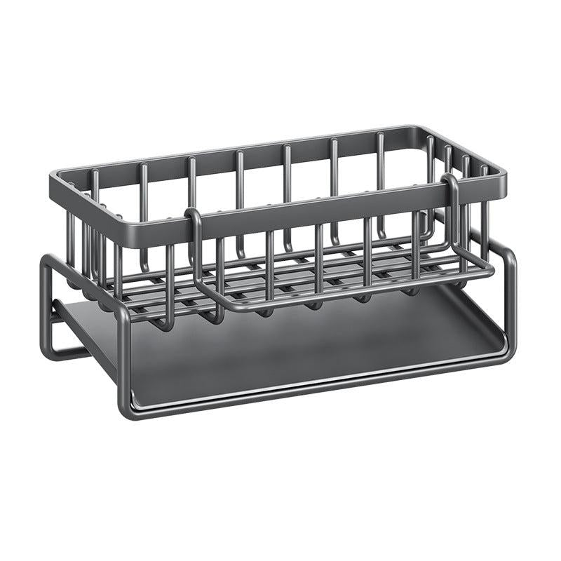 Sink Caddy Organizer Stainless Steel Soap Sponge Holder Sink Storage Rack