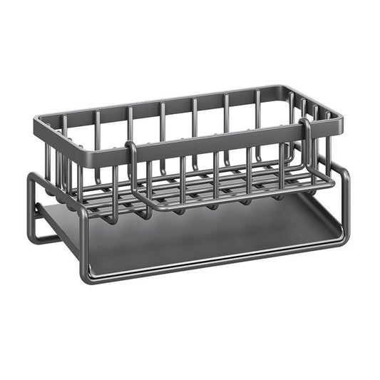Sink Caddy Organizer Stainless Steel Soap Sponge Holder Sink Storage Rack