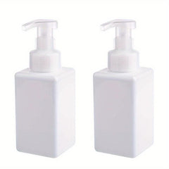 2pcs Foaming Soap Dispenser 450ml Square Pump Bottle B