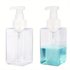 2pcs Foaming Soap Dispenser 450ml Square Pump Bottle B