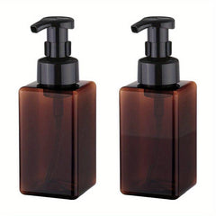 2pcs Foaming Soap Dispenser 450ml Square Pump Bottle B