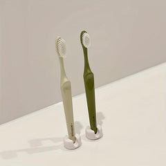 2pcs Plastic Wall Mounted Toothbrush Holder