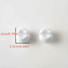 2pcs Plastic Wall Mounted Toothbrush Holder