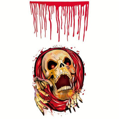 Creative Skull Halloween Wall Sticker Self-adhesive Toilet Decoration
