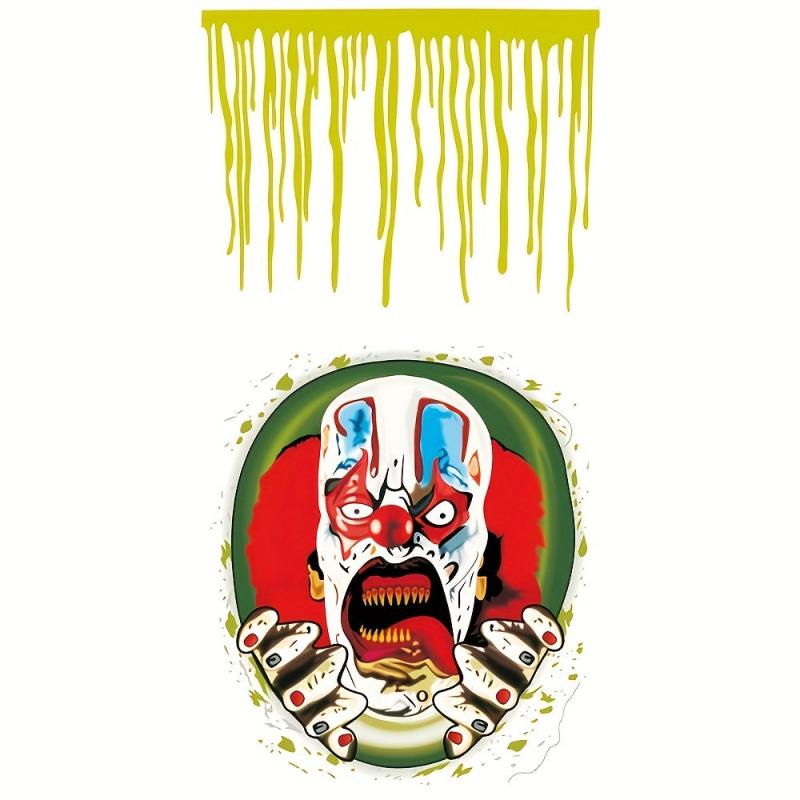 Creative Skull Halloween Wall Sticker Self-adhesive Toilet Decoration
