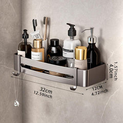 Wall Mounted Bathroom Storage Rack Multifunctional Bathroom Tray