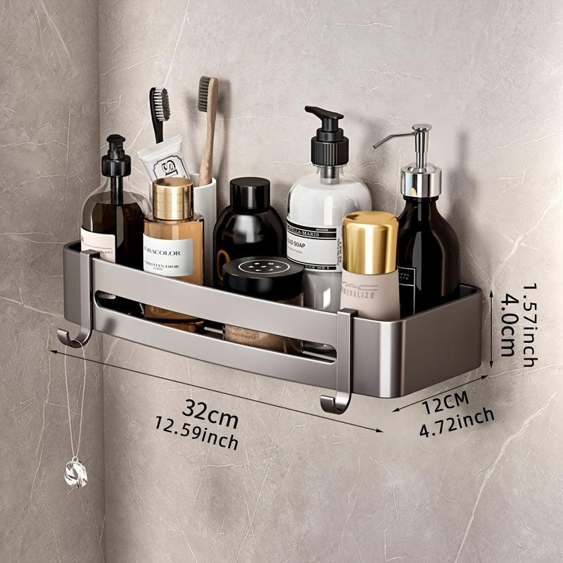 Wall Mounted Bathroom Storage Rack Multifunctional Bathroom Tray