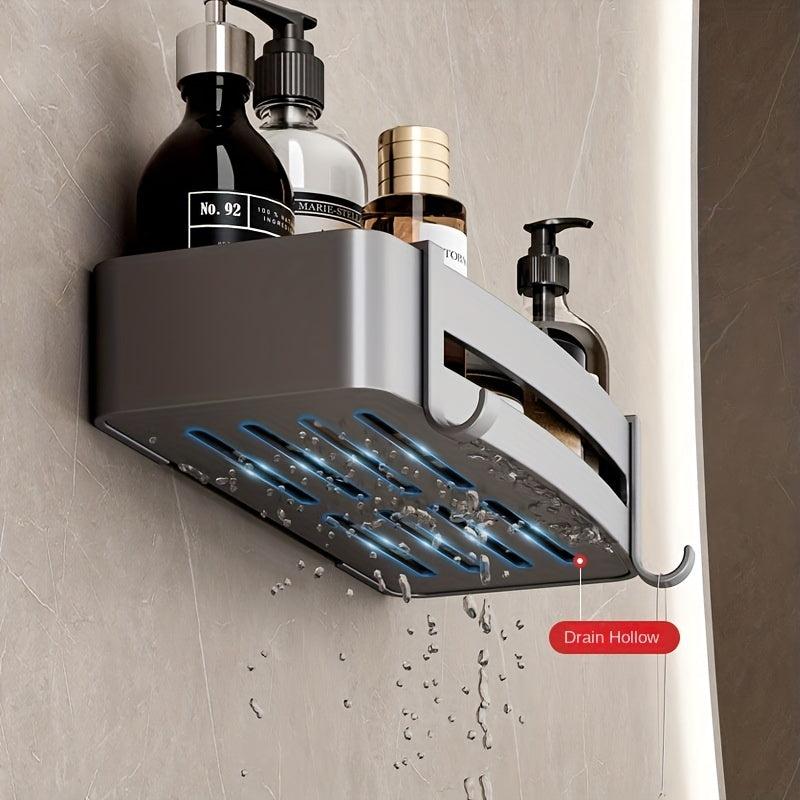 Wall Mounted Bathroom Storage Rack Multifunctional Bathroom Tray