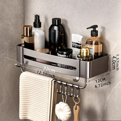 Wall Mounted Bathroom Storage Rack Multifunctional Bathroom Tray